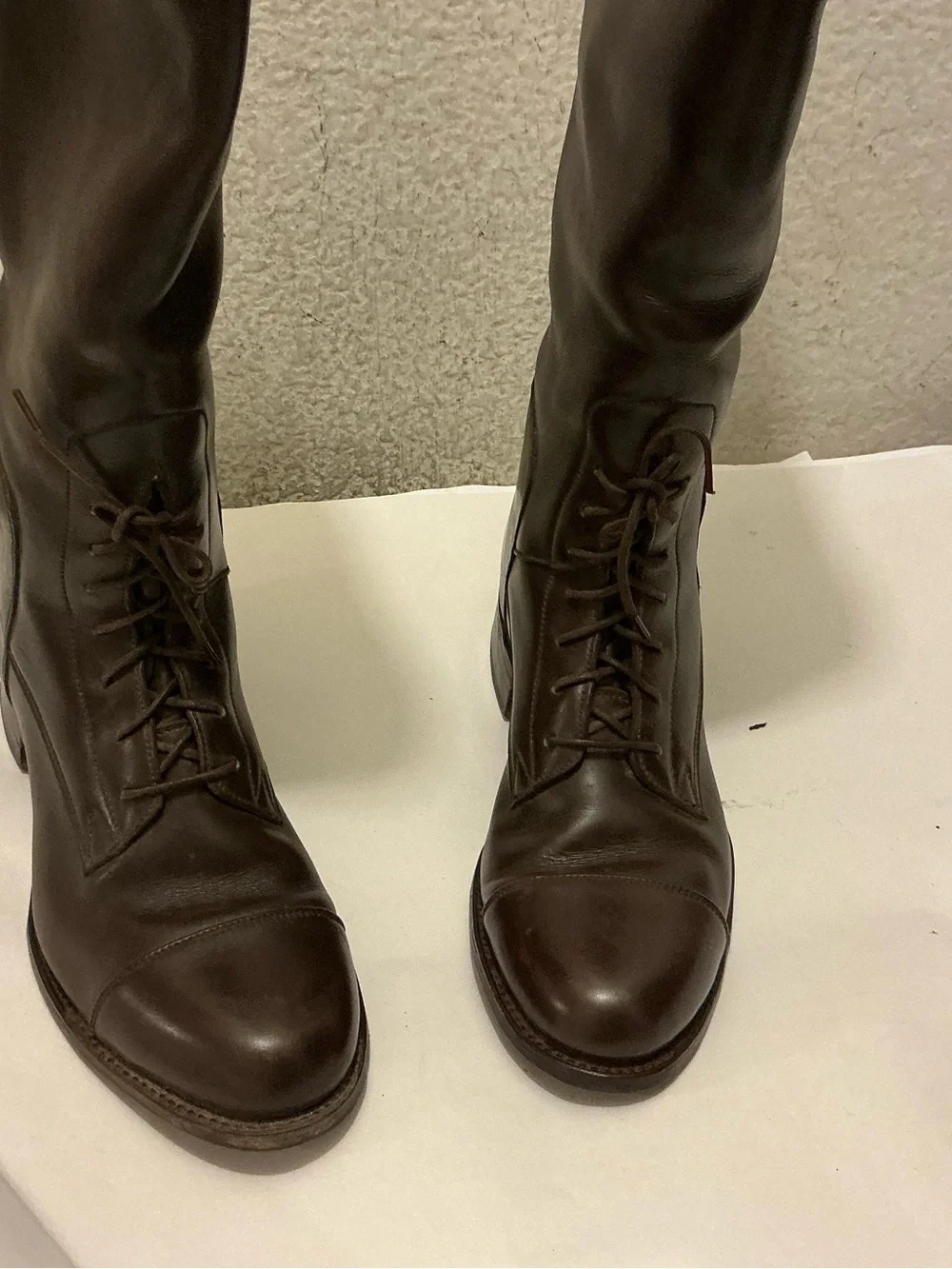 Dehner’s Women's Over-the-Knee Lace-Up Riding Boots in Dark Brown